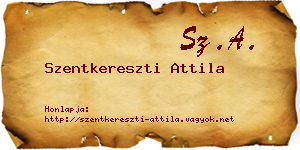 Szentkereszti Attila névjegykártya