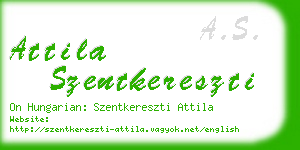 attila szentkereszti business card